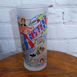 Catstudio Austin, Texas Glass 16oz Tumbler NWT